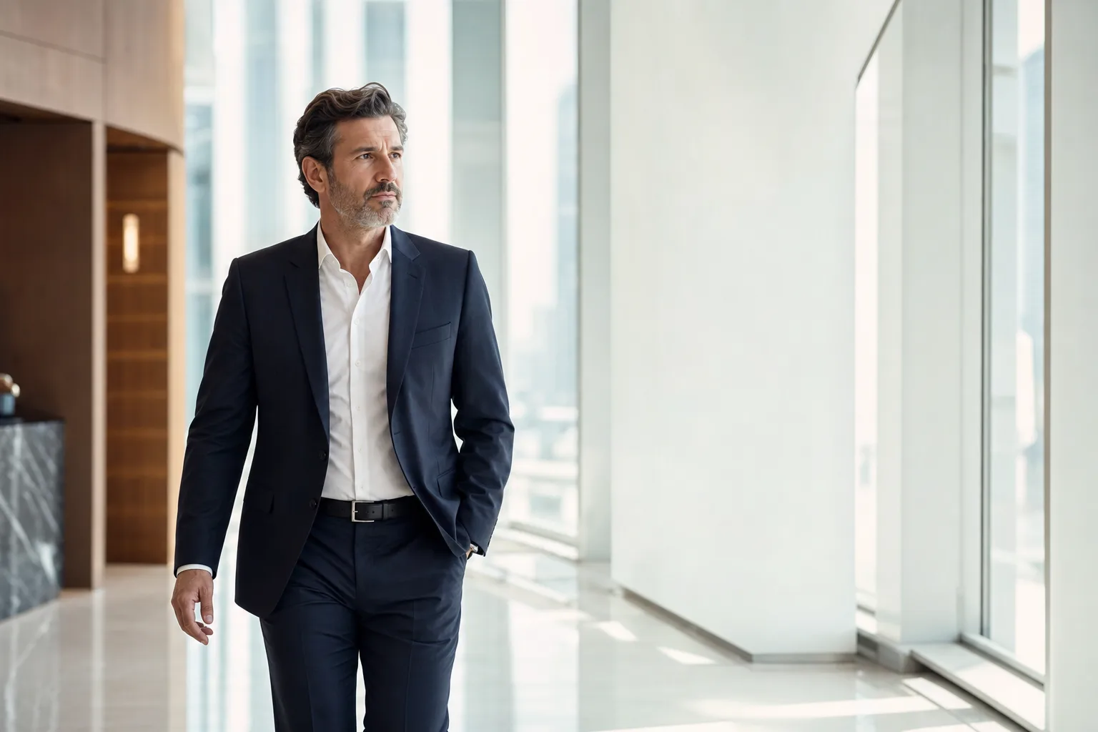 A fractional COO at work in a Amsterdam business setting